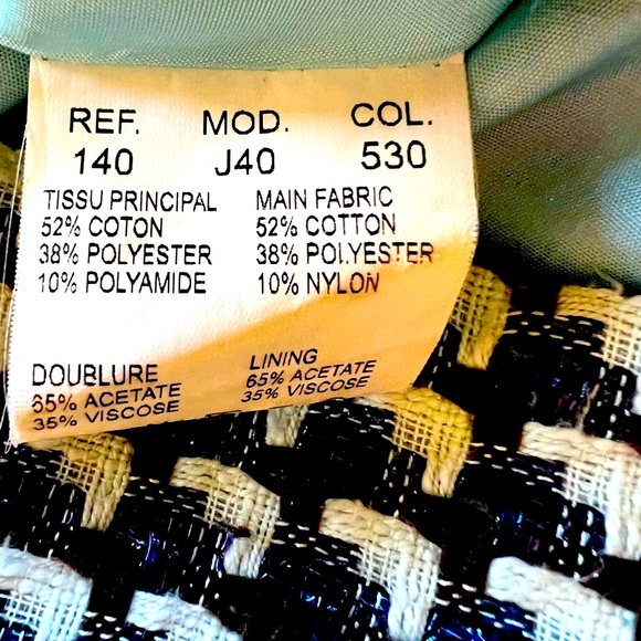 Carven metallic tweed skirt in excellent condition size 42 fully lined - Picture 6 of 9